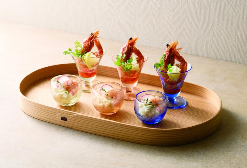 手彫硝子　と　かぼちゃの珍味入