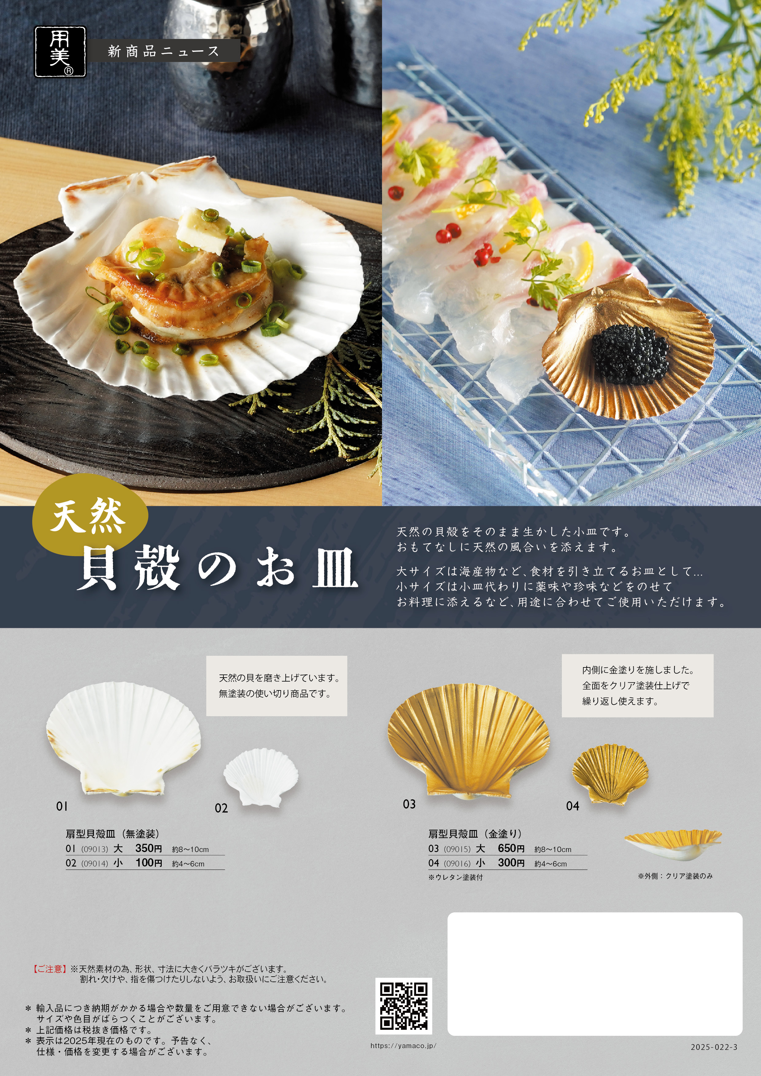 ヤマコー株式会社（天然 貝殻のお皿）-商品情報